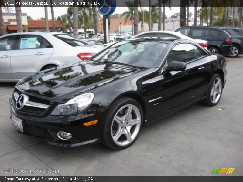 Black / Black 2011 Mercedes-Benz SL 550 Roadster