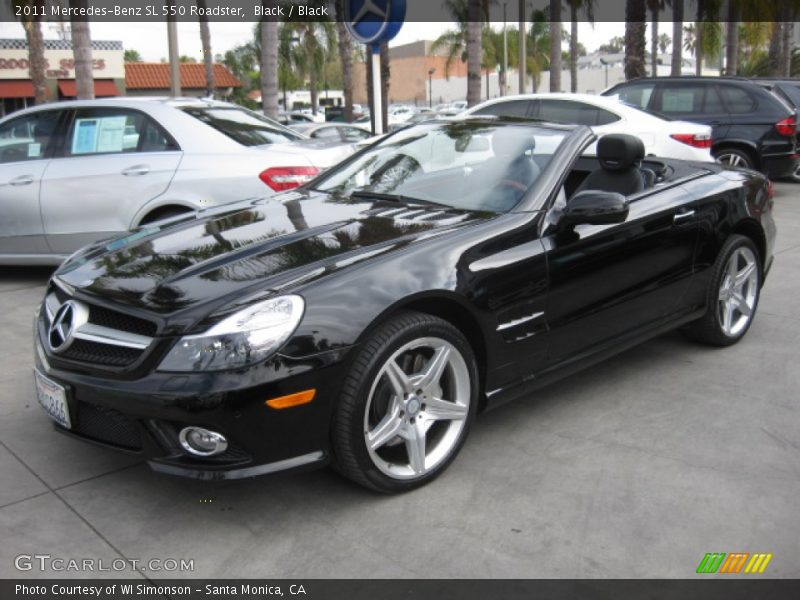 Black / Black 2011 Mercedes-Benz SL 550 Roadster
