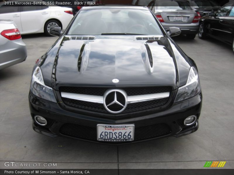 Black / Black 2011 Mercedes-Benz SL 550 Roadster