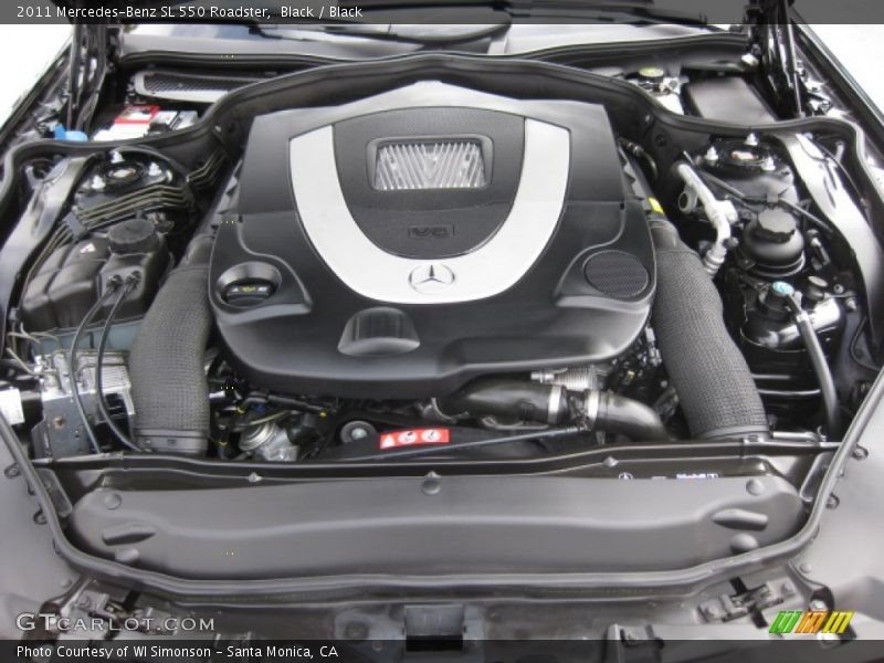 Black / Black 2011 Mercedes-Benz SL 550 Roadster