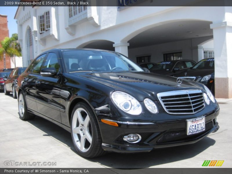 Black / Black 2009 Mercedes-Benz E 350 Sedan