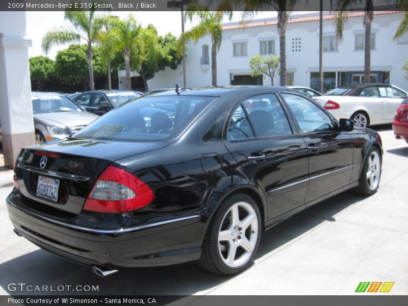 Black / Black 2009 Mercedes-Benz E 350 Sedan