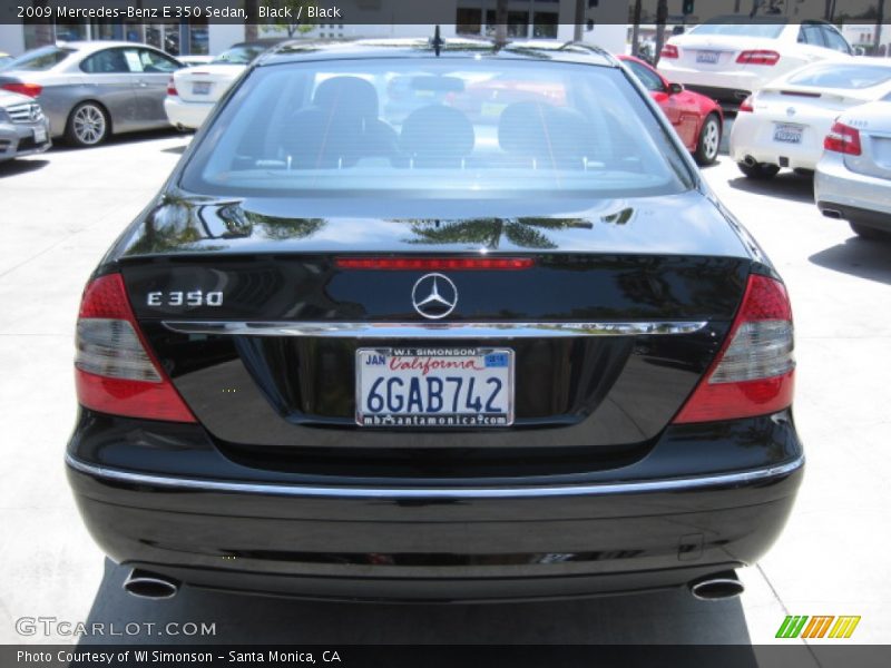 Black / Black 2009 Mercedes-Benz E 350 Sedan