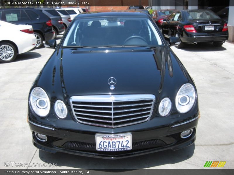 Black / Black 2009 Mercedes-Benz E 350 Sedan