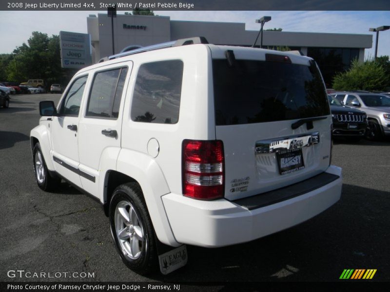 Stone White / Pastel Pebble Beige 2008 Jeep Liberty Limited 4x4