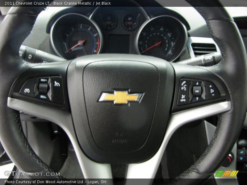 Black Granite Metallic / Jet Black 2011 Chevrolet Cruze LT