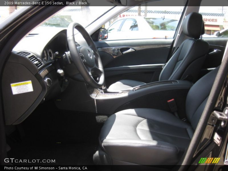 Black / Black 2009 Mercedes-Benz E 350 Sedan
