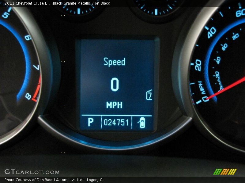Black Granite Metallic / Jet Black 2011 Chevrolet Cruze LT
