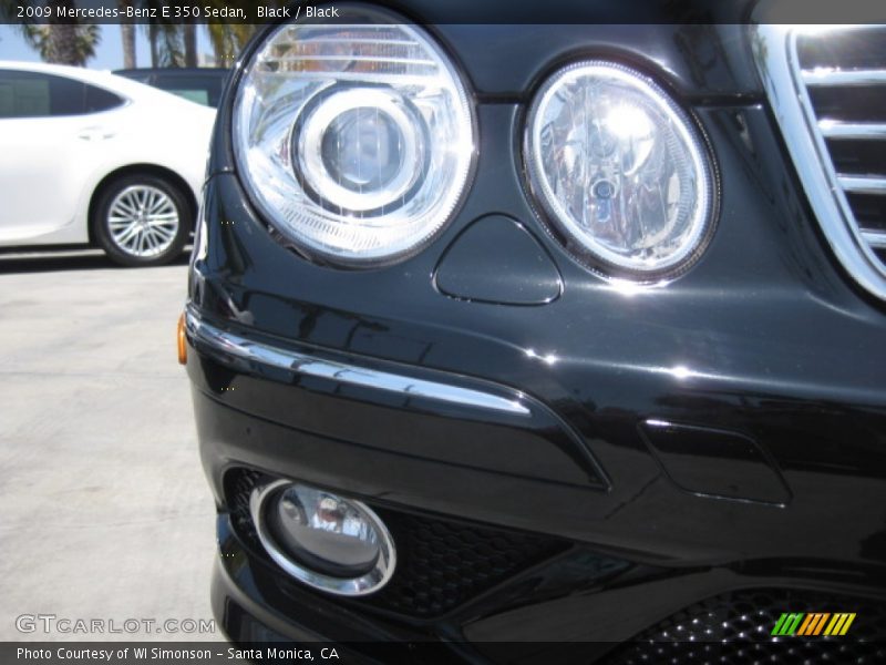Black / Black 2009 Mercedes-Benz E 350 Sedan