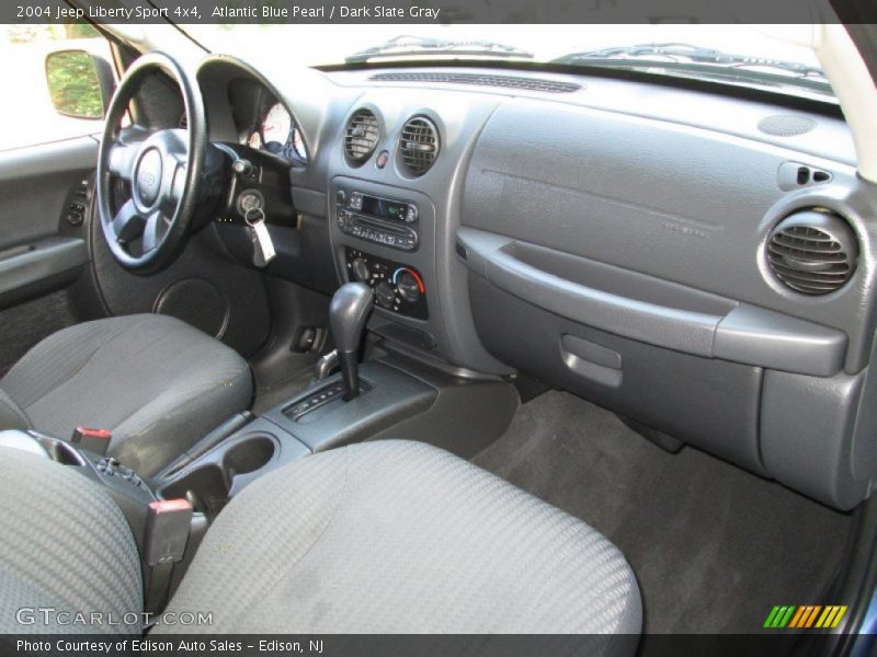 Atlantic Blue Pearl / Dark Slate Gray 2004 Jeep Liberty Sport 4x4