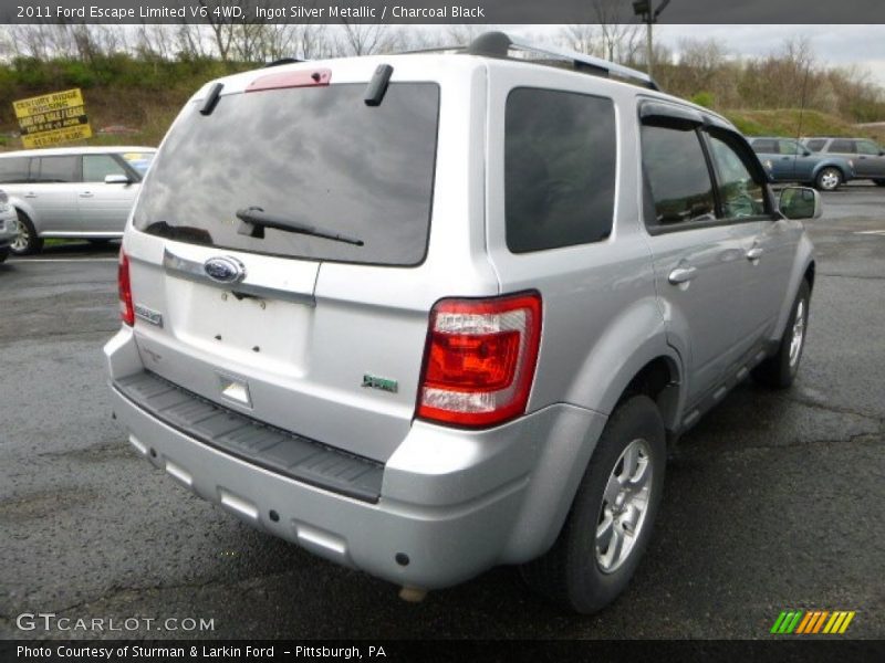 Ingot Silver Metallic / Charcoal Black 2011 Ford Escape Limited V6 4WD