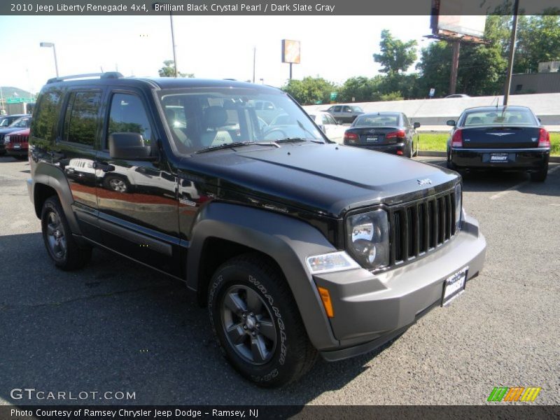 Brilliant Black Crystal Pearl / Dark Slate Gray 2010 Jeep Liberty Renegade 4x4