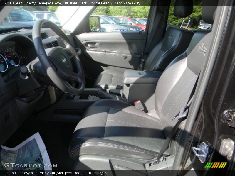 Brilliant Black Crystal Pearl / Dark Slate Gray 2010 Jeep Liberty Renegade 4x4