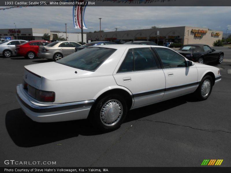 White Diamond Pearl / Blue 1993 Cadillac Seville STS