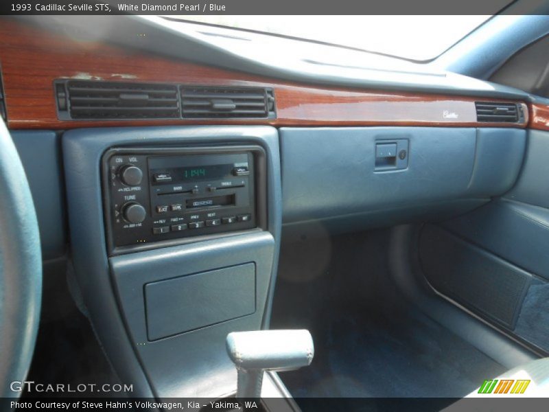 White Diamond Pearl / Blue 1993 Cadillac Seville STS