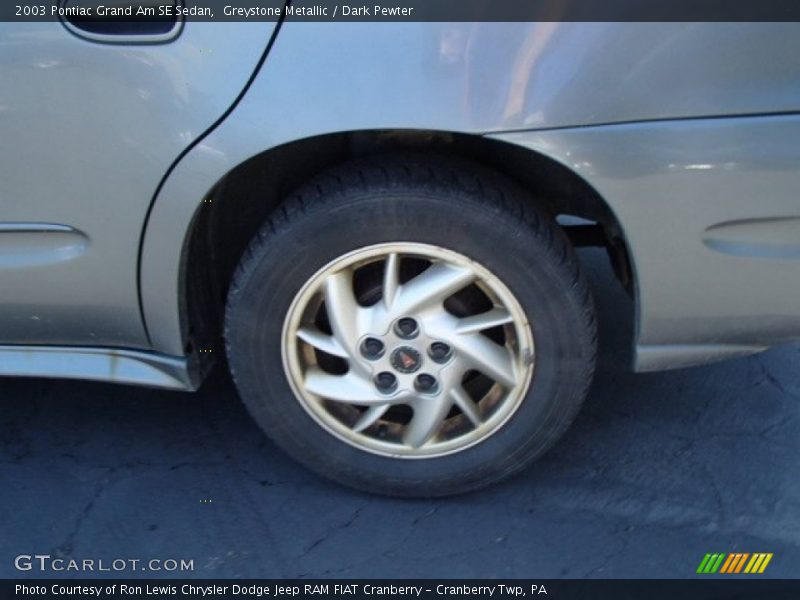 Greystone Metallic / Dark Pewter 2003 Pontiac Grand Am SE Sedan