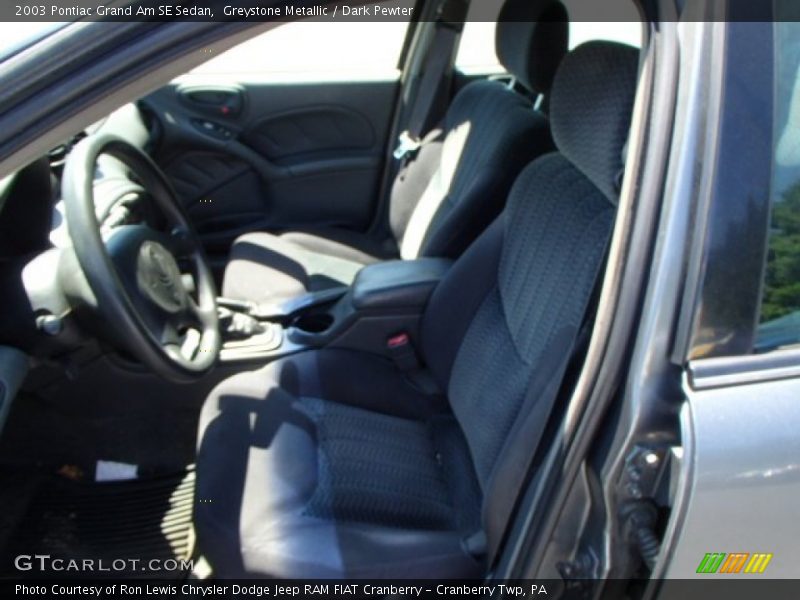 Greystone Metallic / Dark Pewter 2003 Pontiac Grand Am SE Sedan