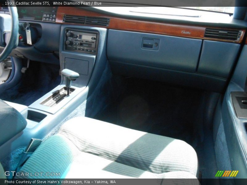 White Diamond Pearl / Blue 1993 Cadillac Seville STS