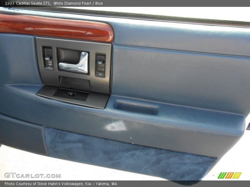 White Diamond Pearl / Blue 1993 Cadillac Seville STS