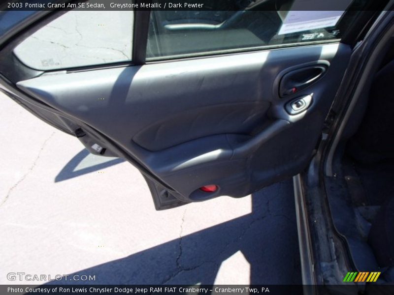 Greystone Metallic / Dark Pewter 2003 Pontiac Grand Am SE Sedan