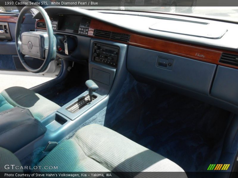 White Diamond Pearl / Blue 1993 Cadillac Seville STS