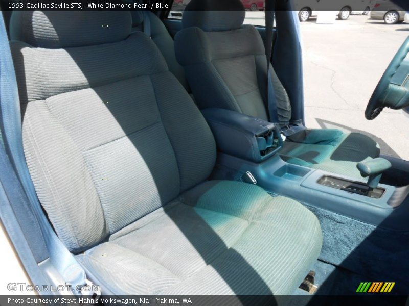 White Diamond Pearl / Blue 1993 Cadillac Seville STS