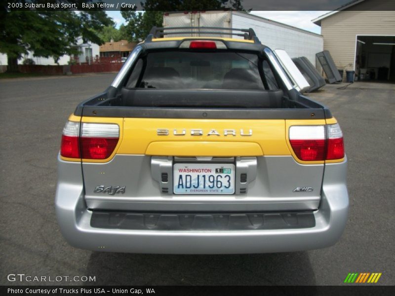 Baja Yellow / Gray 2003 Subaru Baja Sport