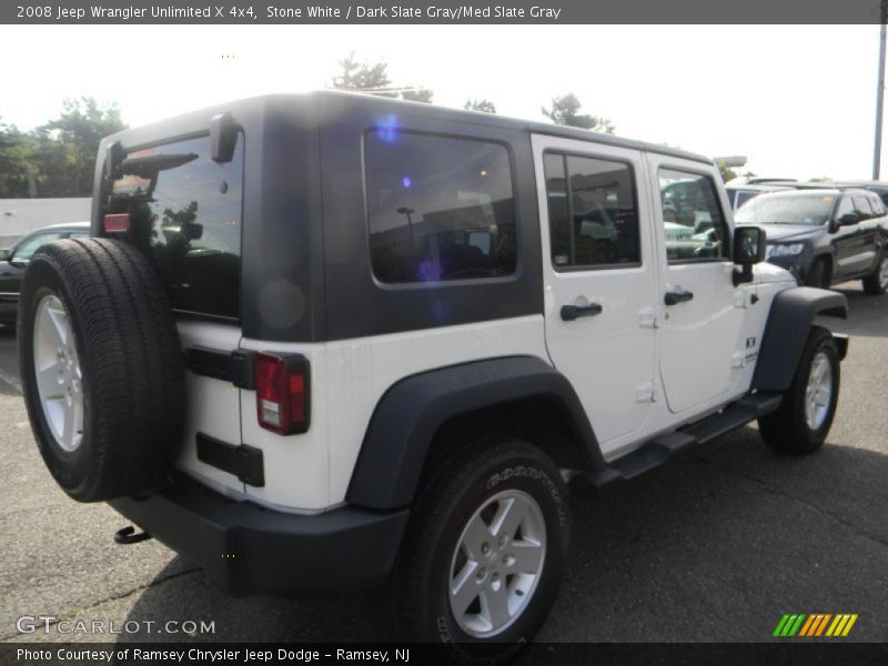 Stone White / Dark Slate Gray/Med Slate Gray 2008 Jeep Wrangler Unlimited X 4x4