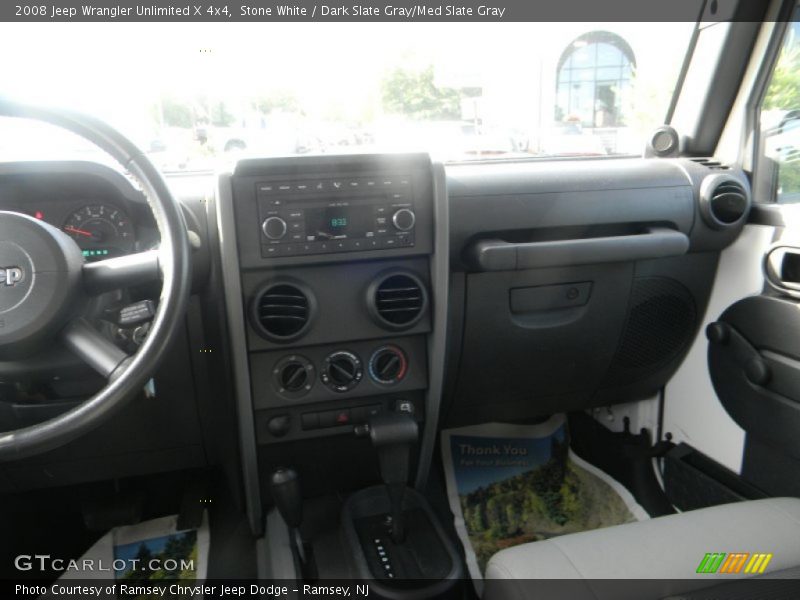 Stone White / Dark Slate Gray/Med Slate Gray 2008 Jeep Wrangler Unlimited X 4x4