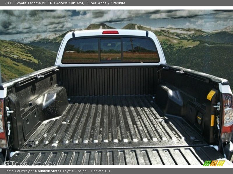 Super White / Graphite 2013 Toyota Tacoma V6 TRD Access Cab 4x4