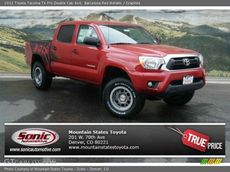 Barcelona Red Metallic / Graphite 2013 Toyota Tacoma TX Pro Double Cab 4x4