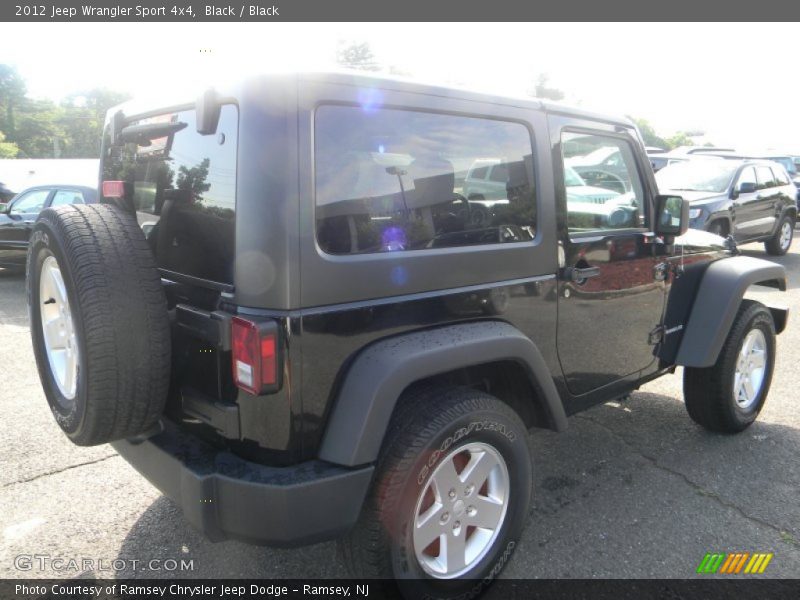 Black / Black 2012 Jeep Wrangler Sport 4x4