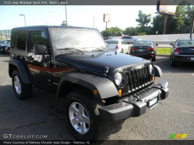 Black / Black 2012 Jeep Wrangler Sport 4x4