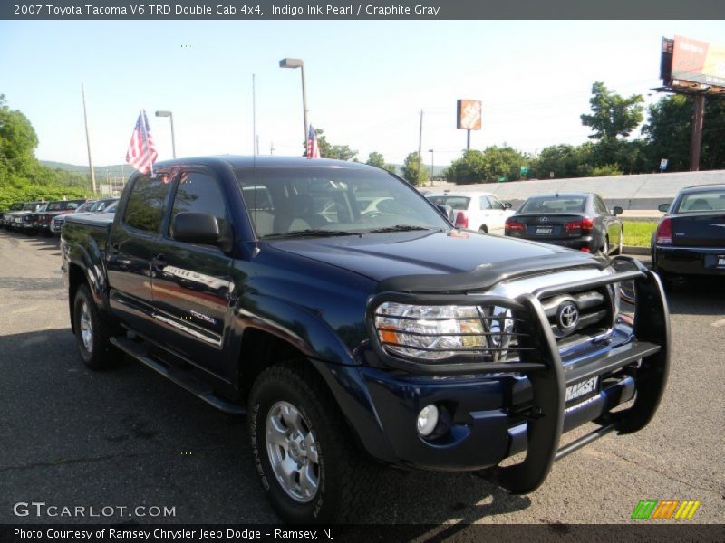 Indigo Ink Pearl / Graphite Gray 2007 Toyota Tacoma V6 TRD Double Cab 4x4