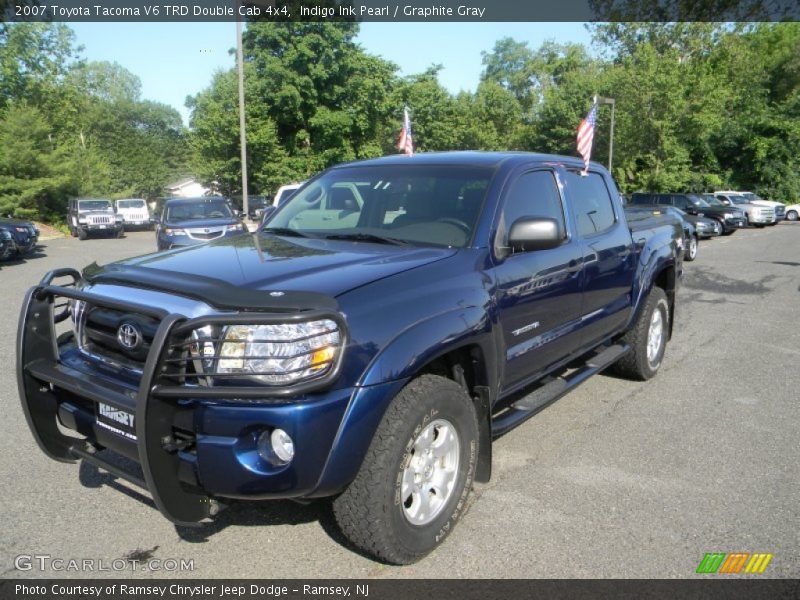 Indigo Ink Pearl / Graphite Gray 2007 Toyota Tacoma V6 TRD Double Cab 4x4