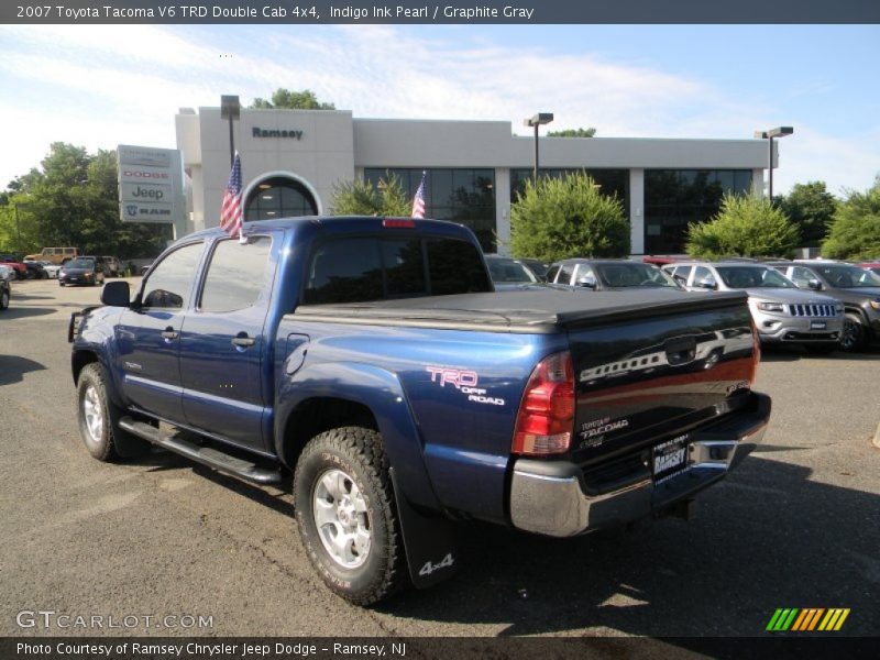 Indigo Ink Pearl / Graphite Gray 2007 Toyota Tacoma V6 TRD Double Cab 4x4