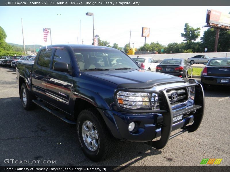 Indigo Ink Pearl / Graphite Gray 2007 Toyota Tacoma V6 TRD Double Cab 4x4