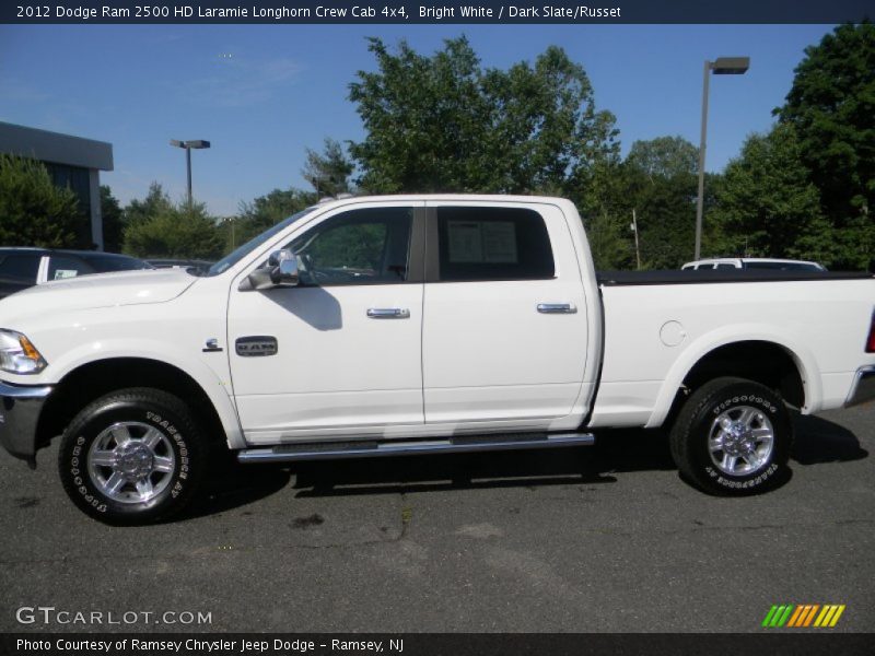 Bright White / Dark Slate/Russet 2012 Dodge Ram 2500 HD Laramie Longhorn Crew Cab 4x4