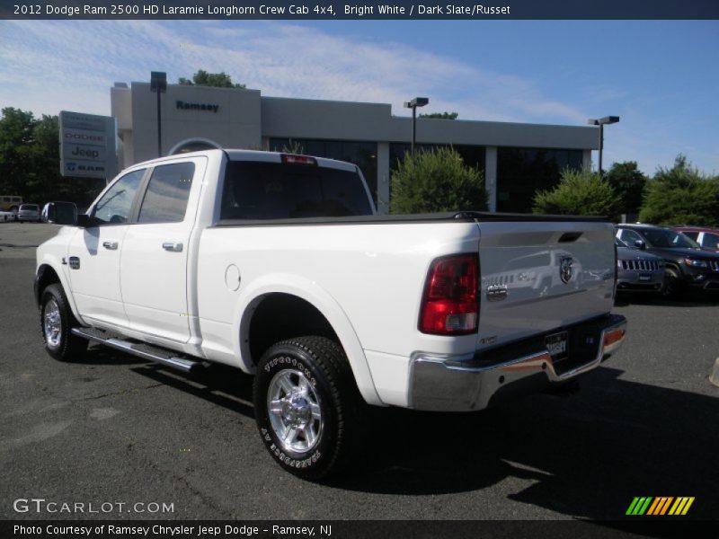 Bright White / Dark Slate/Russet 2012 Dodge Ram 2500 HD Laramie Longhorn Crew Cab 4x4