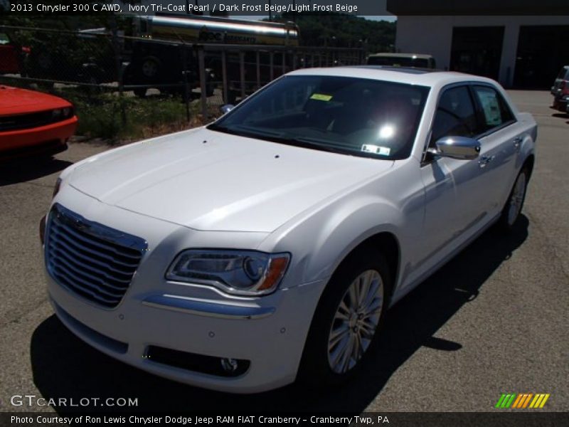 Ivory Tri-Coat Pearl / Dark Frost Beige/Light Frost Beige 2013 Chrysler 300 C AWD
