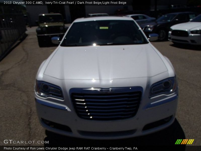 Ivory Tri-Coat Pearl / Dark Frost Beige/Light Frost Beige 2013 Chrysler 300 C AWD