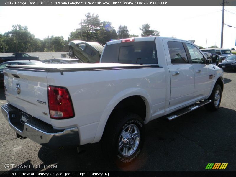 Bright White / Dark Slate/Russet 2012 Dodge Ram 2500 HD Laramie Longhorn Crew Cab 4x4