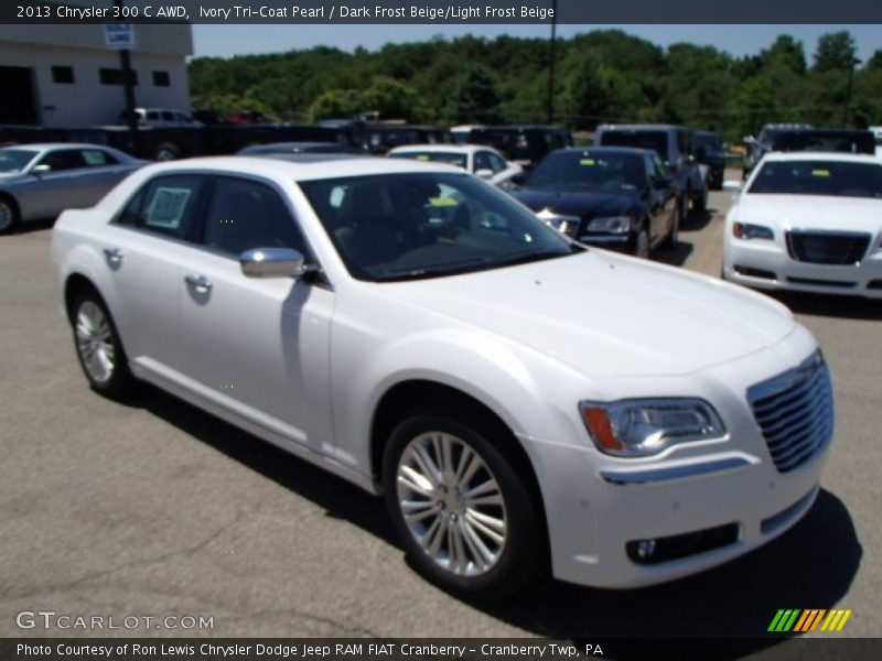 Ivory Tri-Coat Pearl / Dark Frost Beige/Light Frost Beige 2013 Chrysler 300 C AWD