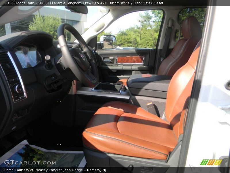 Bright White / Dark Slate/Russet 2012 Dodge Ram 2500 HD Laramie Longhorn Crew Cab 4x4