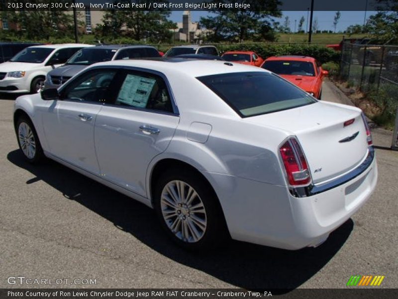 Ivory Tri-Coat Pearl / Dark Frost Beige/Light Frost Beige 2013 Chrysler 300 C AWD