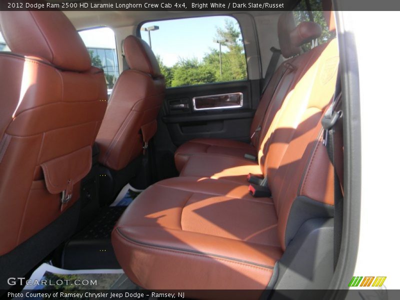 Bright White / Dark Slate/Russet 2012 Dodge Ram 2500 HD Laramie Longhorn Crew Cab 4x4