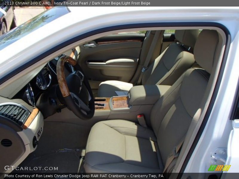 Ivory Tri-Coat Pearl / Dark Frost Beige/Light Frost Beige 2013 Chrysler 300 C AWD