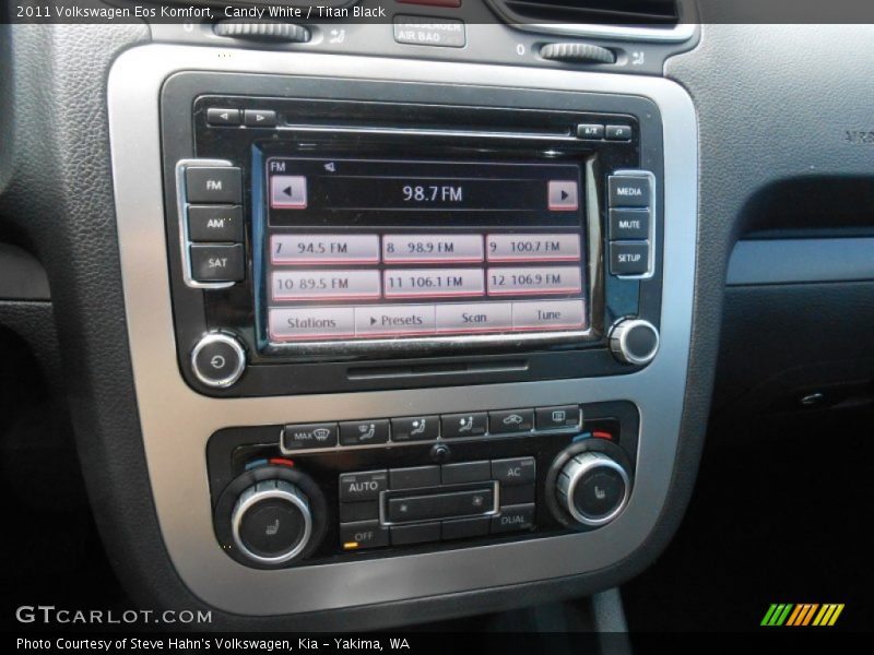 Controls of 2011 Eos Komfort