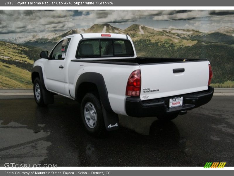 Super White / Graphite 2013 Toyota Tacoma Regular Cab 4x4