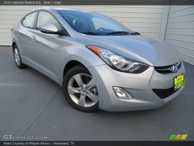Silver / Gray 2013 Hyundai Elantra GLS